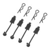 Body Clip Retainer 1/8 Scale Black (4)