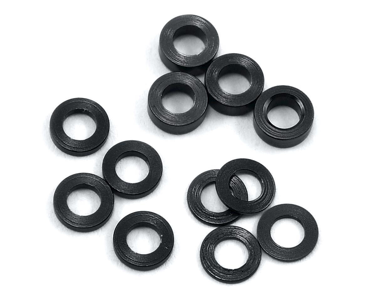 Aluminum Ball Stud Washer Set (Black) (12) (0.5mm, 1.0mm & 2.0mm)