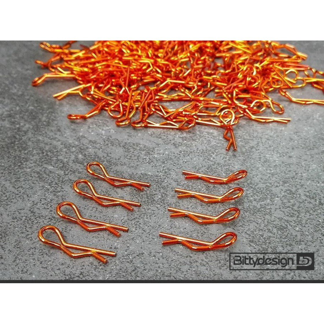 Bittydesign 1/10 Body Clips (Orange)