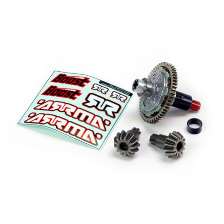 Add the extra durability of the ARRMA 4S transmission to your ARRMA 4X2 BOOST, MEGA, or 3S vehicle using the ARRMA Metal Slipper and Metal Input Gears BOOST Box upgrade package. Then you're ready to power up and go from bashing to all-out blasting!