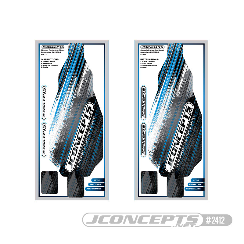 Team Associated B6.1/B6.1D Precut Chassis Protective Sheet (2),
