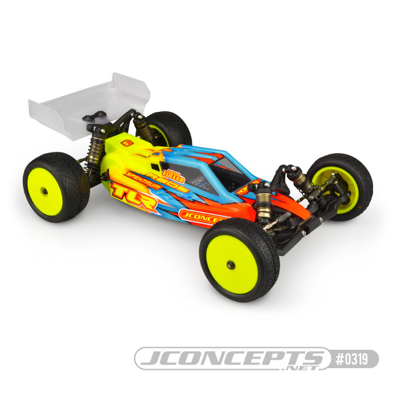 TLR 22 4.0 "F2" Buggy Body w/Aero Wing (Clear)