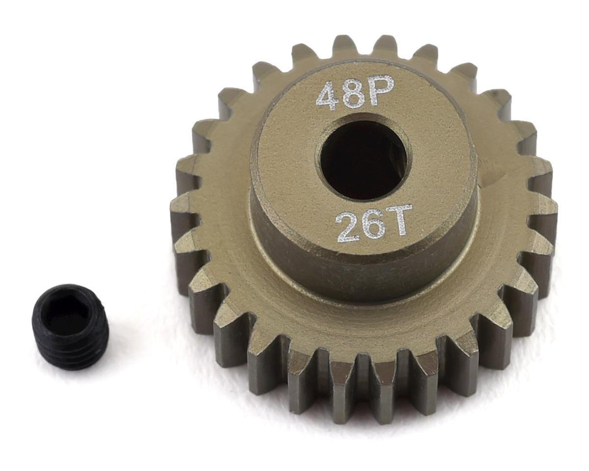 48P Lightweight Hard Anodized Aluminum Pinion Gear (3.17mm Bore) (26T)
