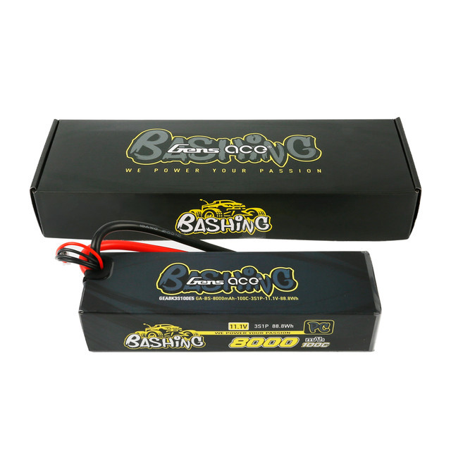 Bashing Pro 3S LiPo Battery Pack 100C (11.1V/8000mAh) w/EC5 Connector