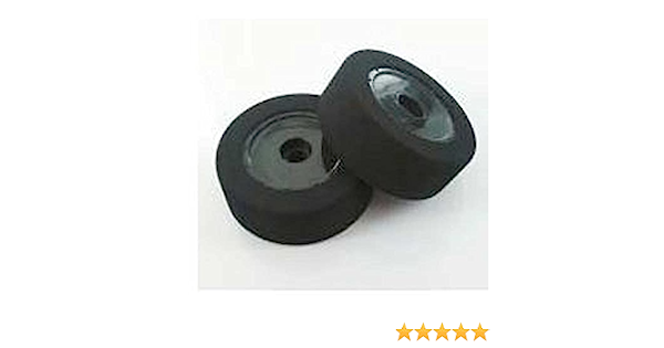 Custom Works Dirt Oval Rear Mounted Foam Tires (2) (Green)