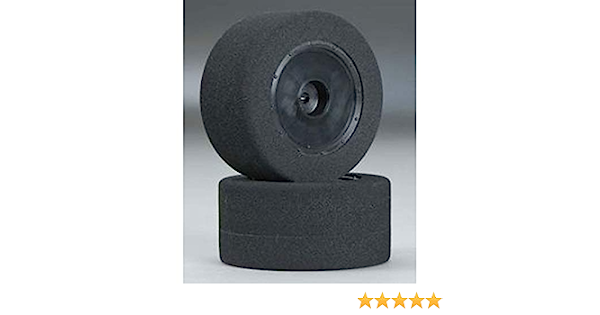 Custom Works Dirt Oval Rear Mounted Foam Tires (2) (Orange)