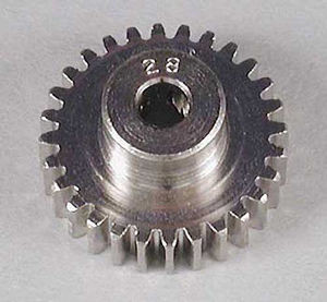 Steel 48P Pinion Gear (3.17mm Bore) (28T)