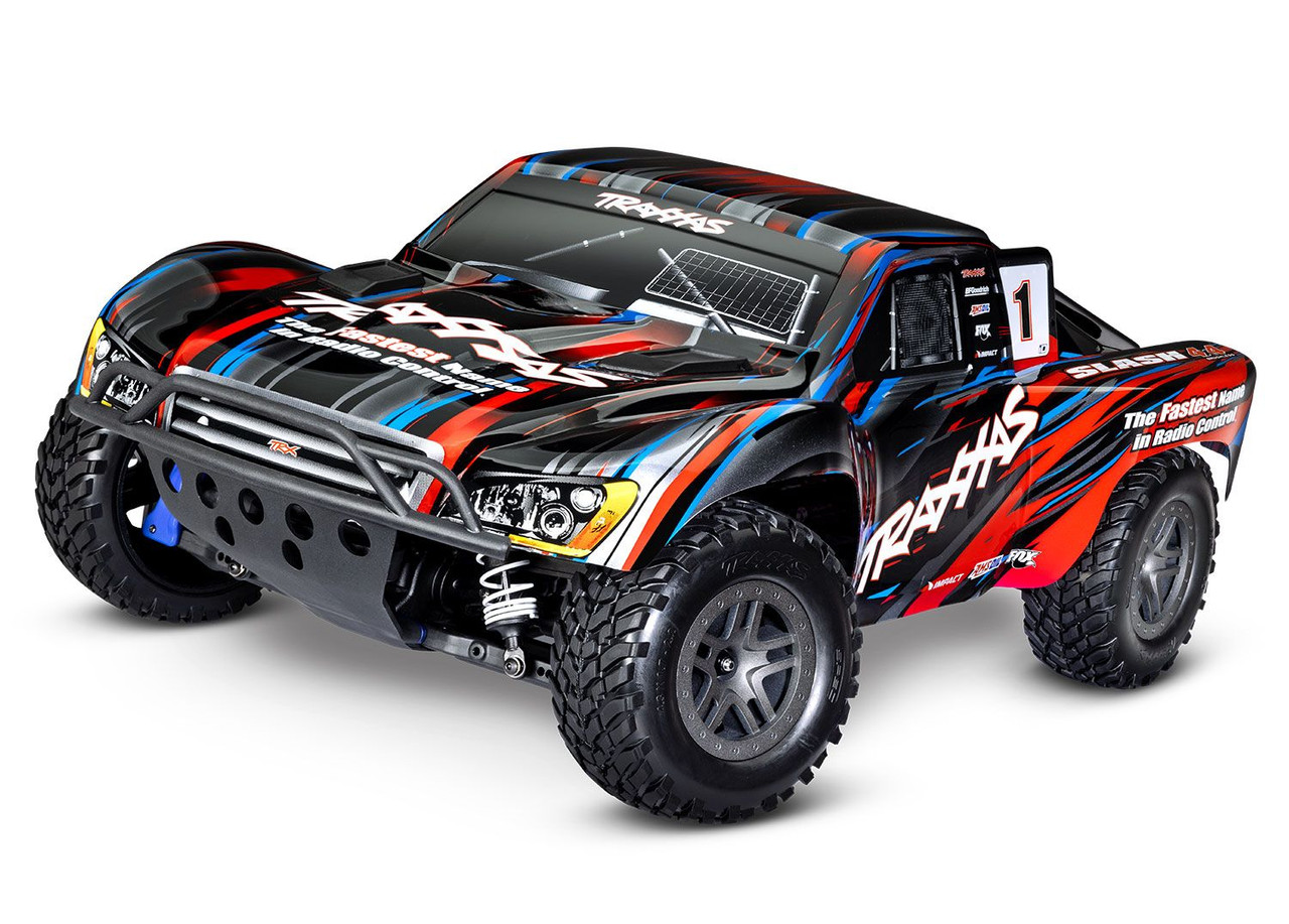 Slash 4X4 BL-2s: 1/10 Scale 4WD Short Course Truck (Red)