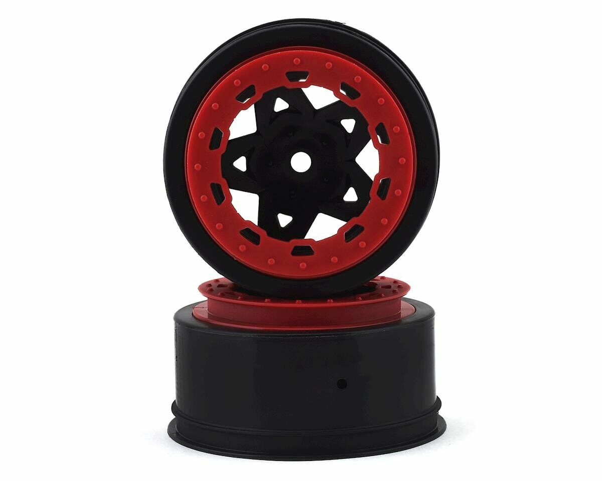 JConcepts Tremor Short Course Wheels (Red) (2) (Slash Rear) w/12mm Hex