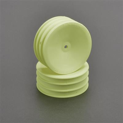 Schumacher 12mm Hex 1/10 2WD Front Buggy Wheel (Yellow) (2) (Medium)