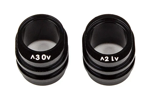 RC10B74.2 FT Rear Gearbox Pinion Height Inserts, Machined