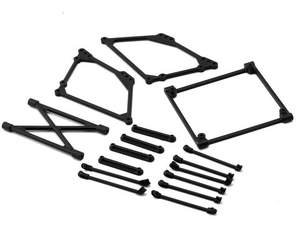 Top Wing Mount Set, Black: 22S Sprint