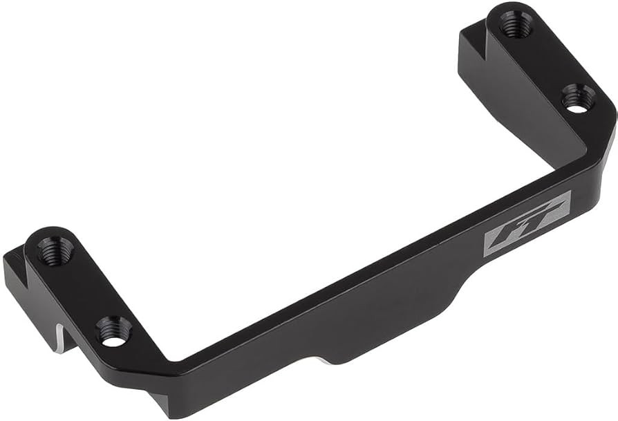 RC10B7 FT One-Piece Servo Mount, black aluminum