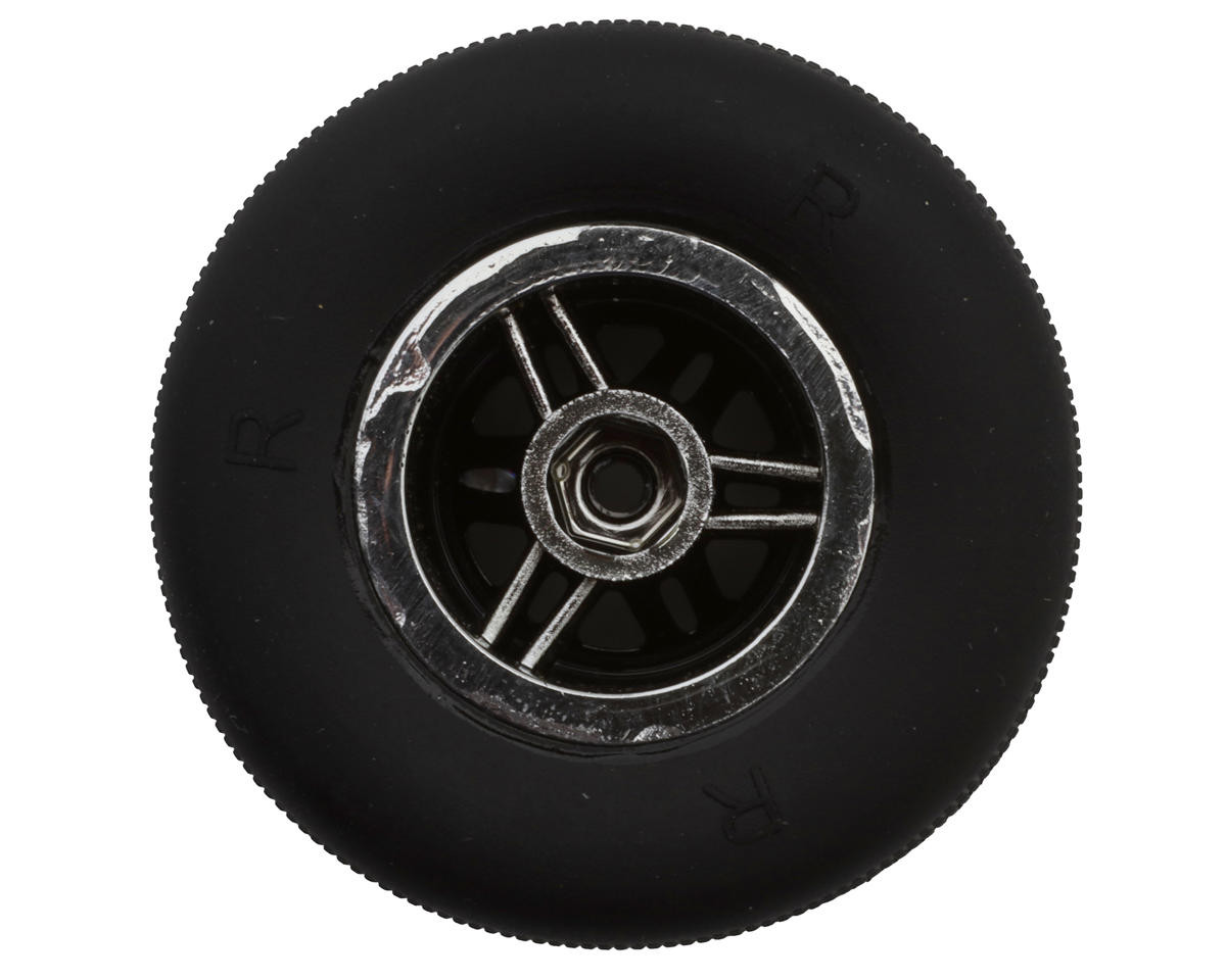 FR/RR Tires & Chrome Wheels, 1/18 Super Mod (4)