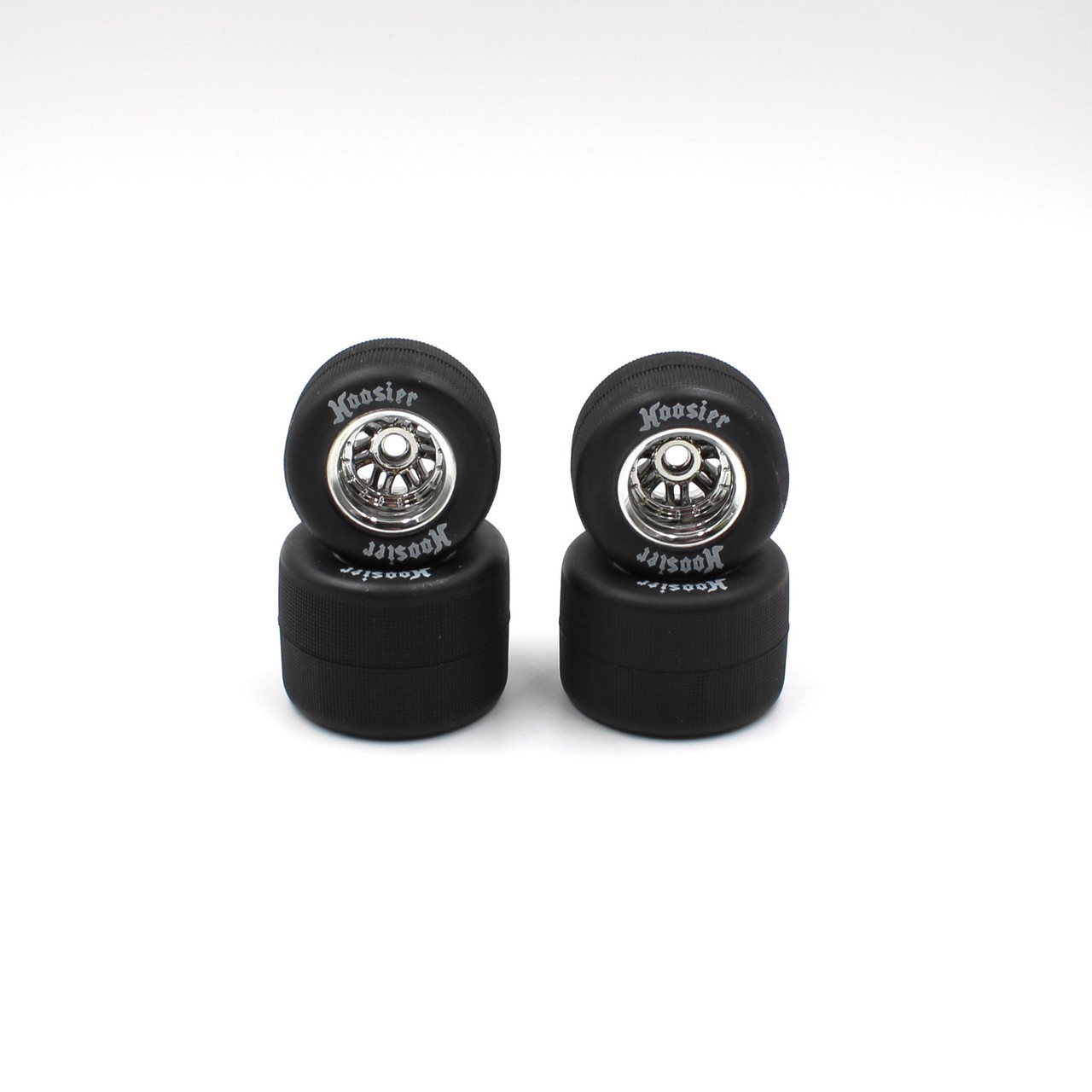 FR/RR Tires & Chrome Wheels, 1/18 Super Mod (4)