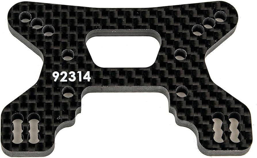 Team Associated RC10B74.2 Carbon Front Shock Tower (Gullwing Arm)