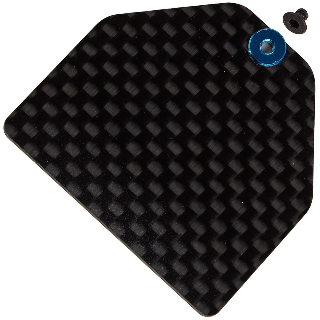 RC10B7 FT Carbon Fiber Servo Weight Plate, 4g