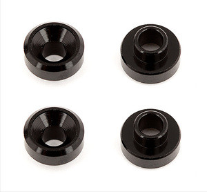 Team Associated Aluminum Servo Washers (Black)