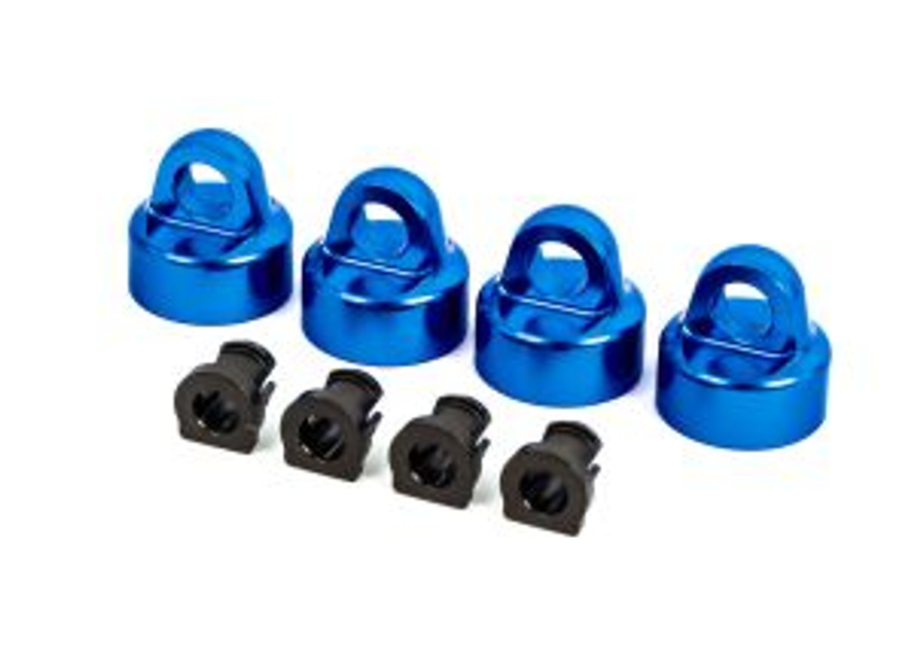 Blue Aluminum GT-Maxx Shock Caps & Spacers (4)