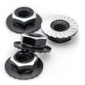 1UP Racing 4mm "Lockdown" Serrated Aluminum Wheel Nuts (Black) (4)