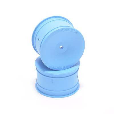 Schumacher 12mm 1/10 Buggy Rear Hex Wheels (Blue) (2)