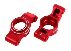 Red Aluminum Rear Stub Axle Carriers (L&R)