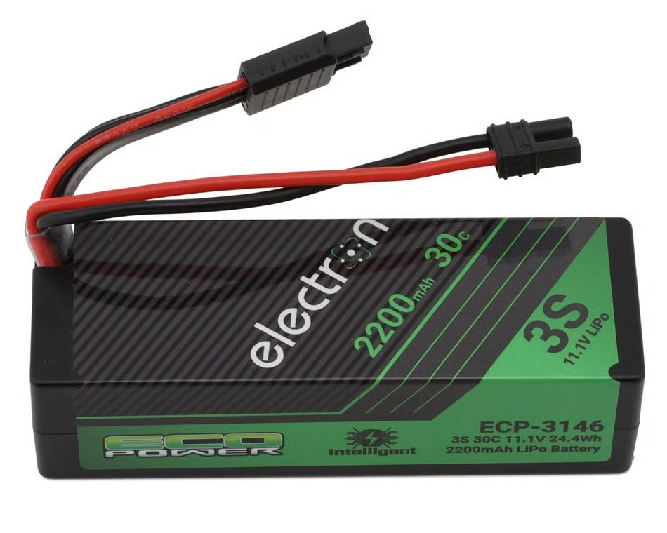 EcoPower "Electron" 3S 30C Intelligent LiPo Battery w/EC2 Plug (11.1V/2200mAh) (Losi™ Nascar/Arrma™ Grom Granite, Typhon, Mojave)
