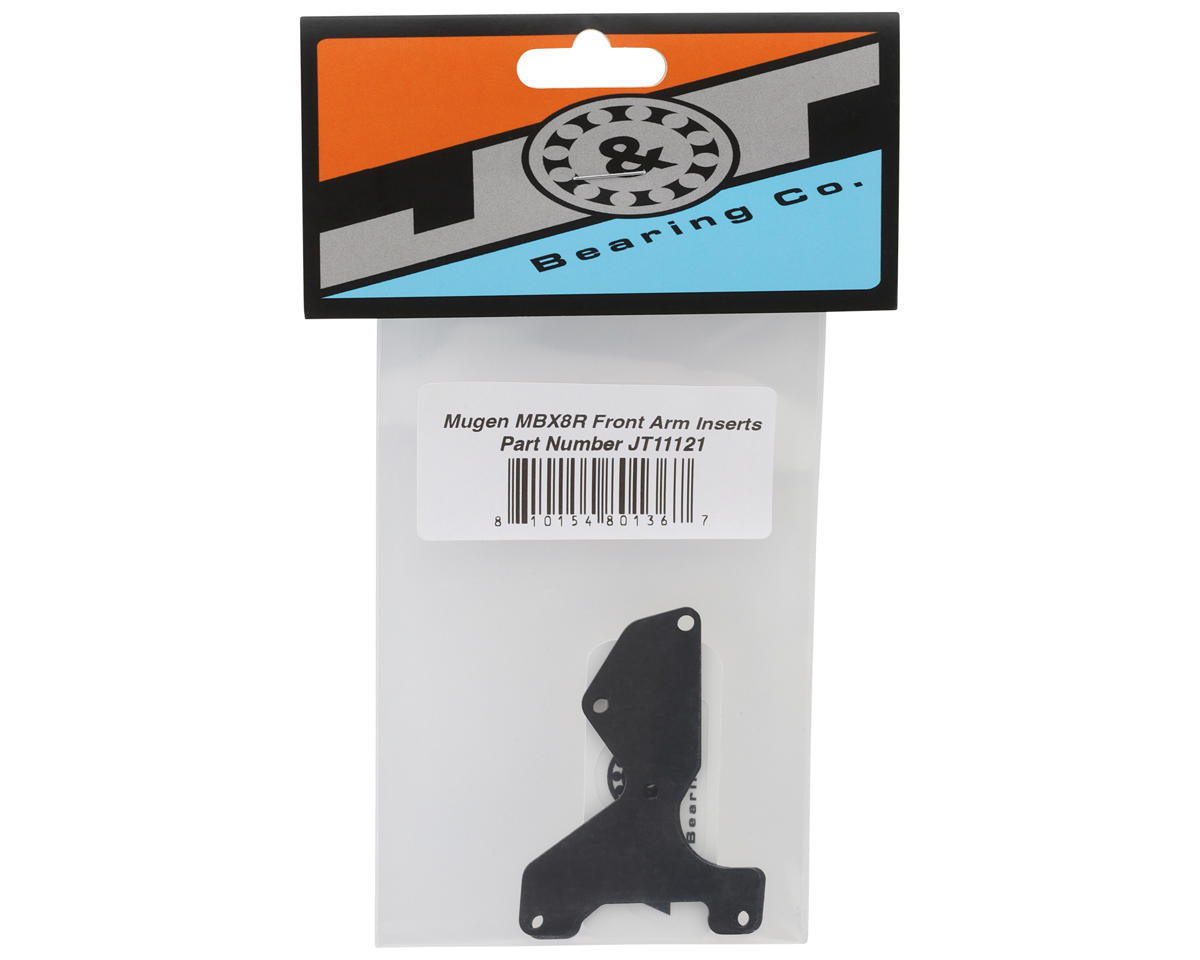 J&T Bearing Co. Mugen MBX8R Carbon Fiber Front Arm Inserts (2)