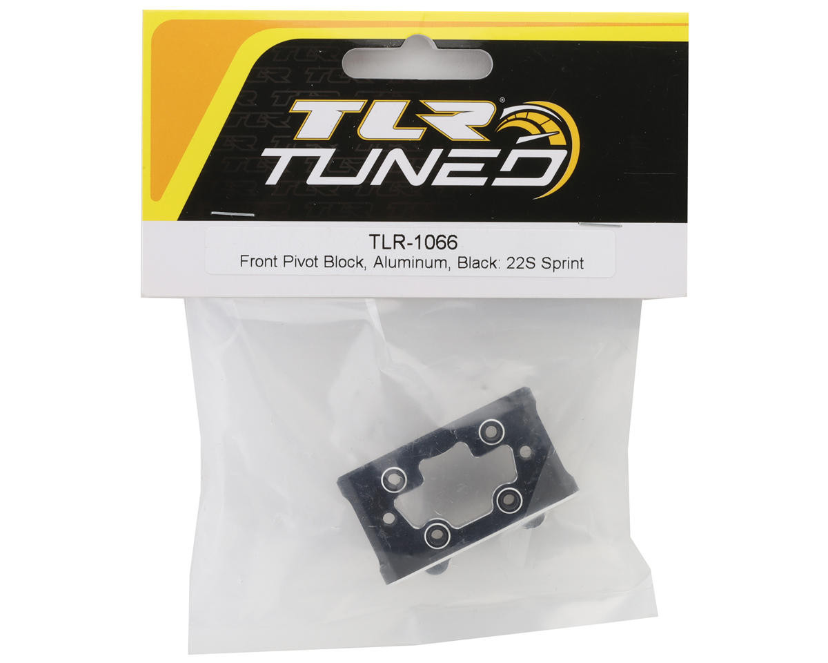 Front Pivot Block, Aluminum, Black: 22S Sprint