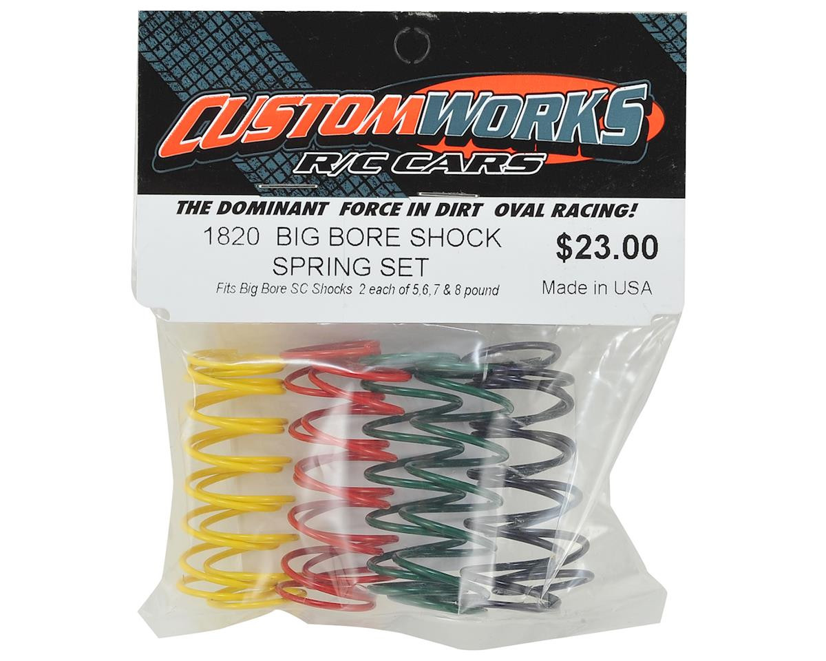 BIG BORE SHOCK SPRING SET MED (5lb-8lb)