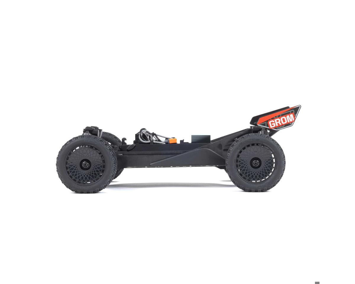 TYPHON GROM MEGA 380 Brushed 4X4 Small Scale Buggy RTR with Battery & Charger, Red/White