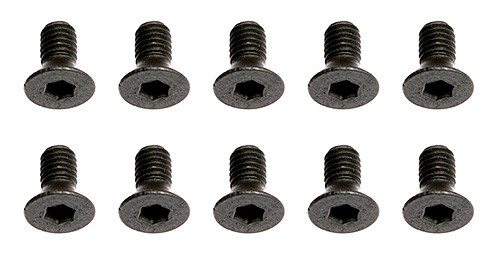 Team Associated 3x0.5x6mm Flat Head Hex Screw (6),