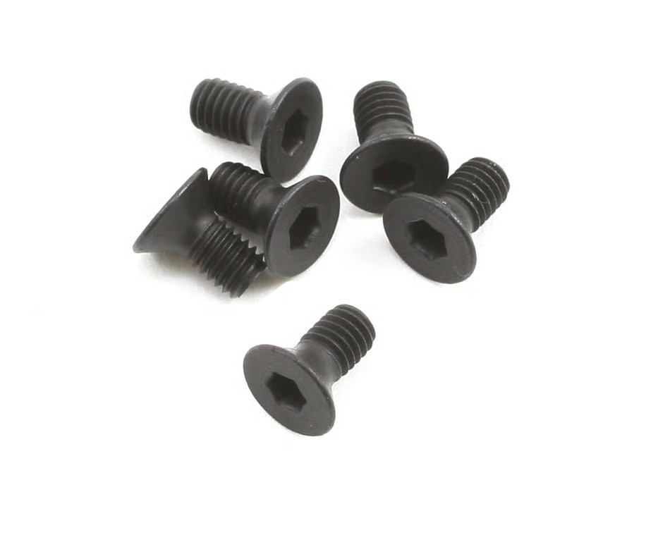 Team Associated 3x0.5x6mm Flat Head Hex Screw (6),