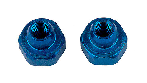 Team Associated RC10B74 Aluminum Battery Strap Nut (Blue) (2),