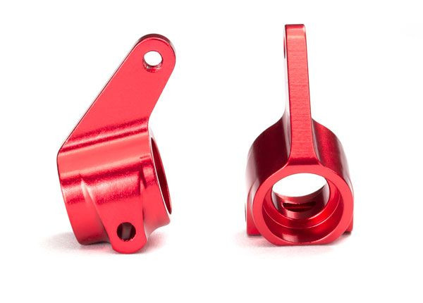 Aluminum Steering Blocks w/Ball Bearings (Red) (2)