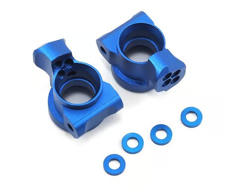 Yokomo 1.0° Aluminum Rear Hub Carrier (Blue) (2)
