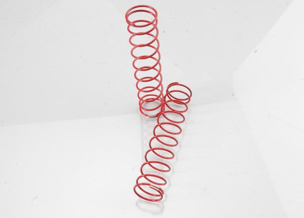 Rear Springs, Red (2): 4908 T-Maxx 3.3