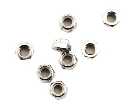 Nuts, 5mm nylon locking (8)