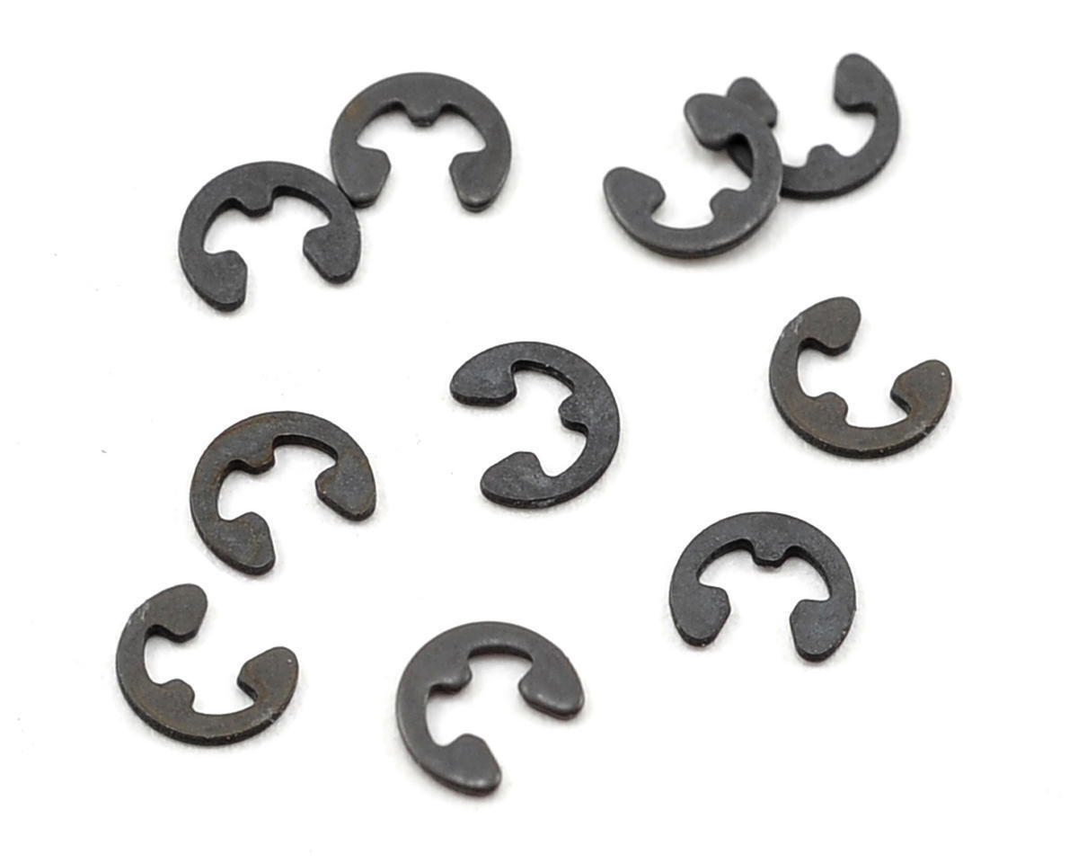 Yokomo 1.5mm "X" Shock Shaft E-Clip Set (10),