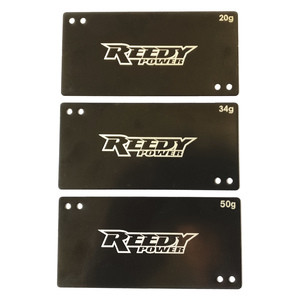 Steel Shorty LiPo Battery Weight Set (20g, 34g, 50g)