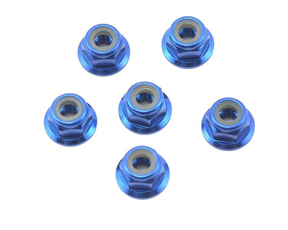 M4 Aluminum Flange Locknut (6)