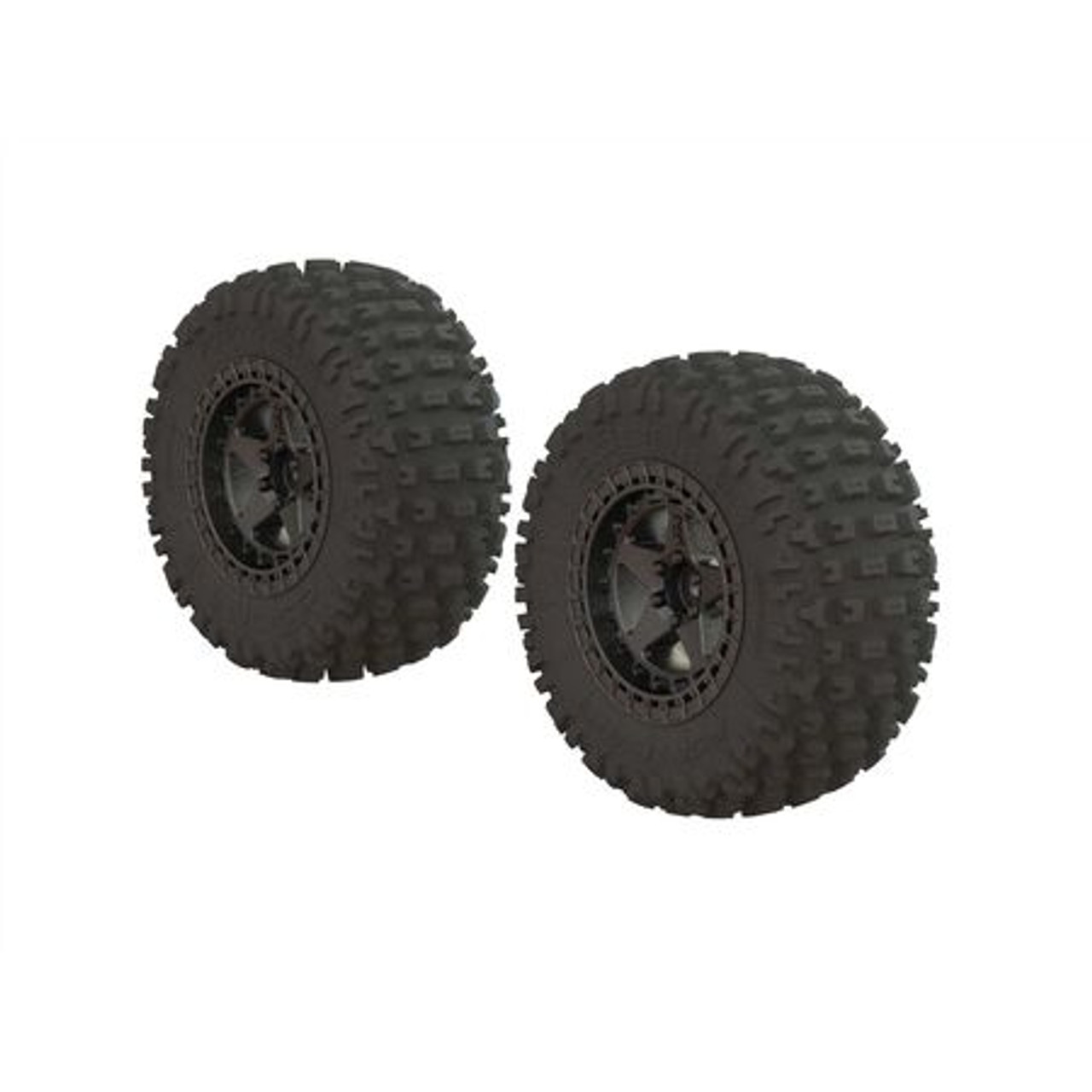 Fortress SC Tire Set Glued Gun Metal