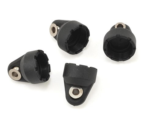 4-Tec 2.0 Shock Caps (Black) (4)