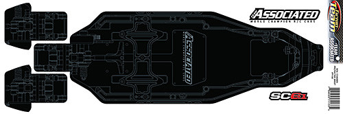 Team Associated SC6.1 Factory Team Precut Chassis Protective Sheet,