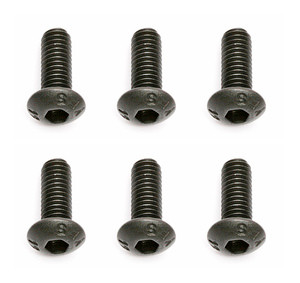 Team Associated 3x0.5x8mm Button Head Hex Screw (6)