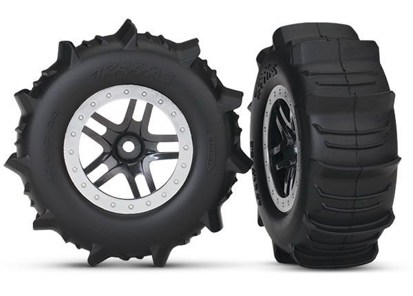 Paddle Tires w/SCT Split Spoke Rear Wheel (2),