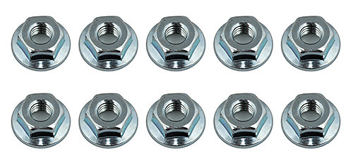 Team Associated M4 Serrated Wheel Nuts (10)
