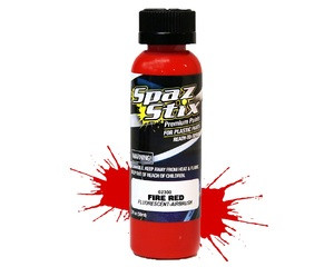 FIRE RED FLUORESCENT AIRBRUSH PAINT 2OZ