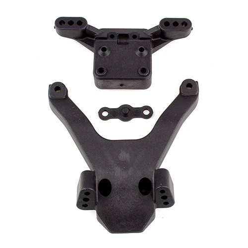 RC10B6.3 Front Top Plate & Ballstud Mount