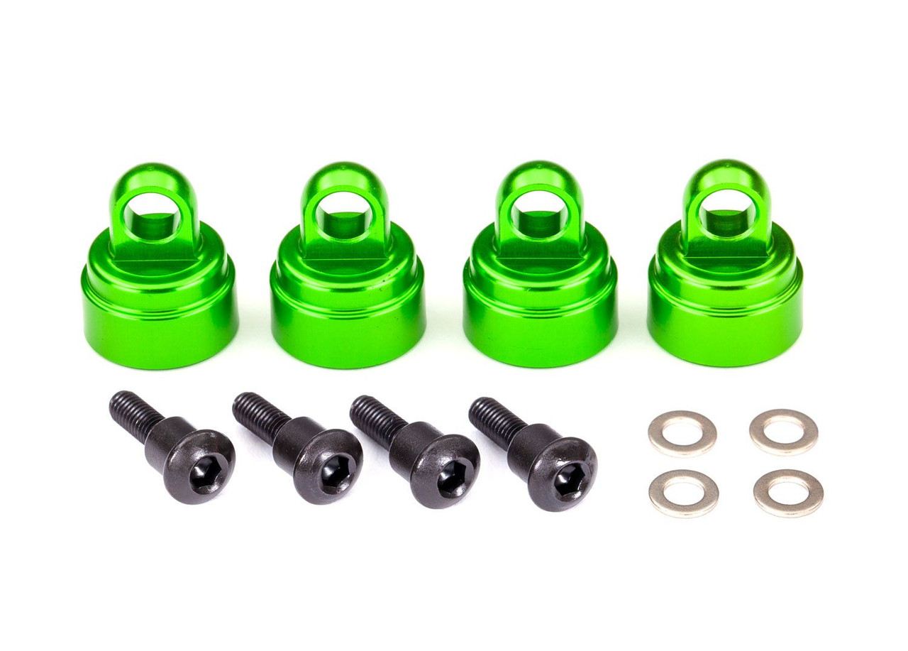 Aluminum Ultra Shock Cap (Green) (4)